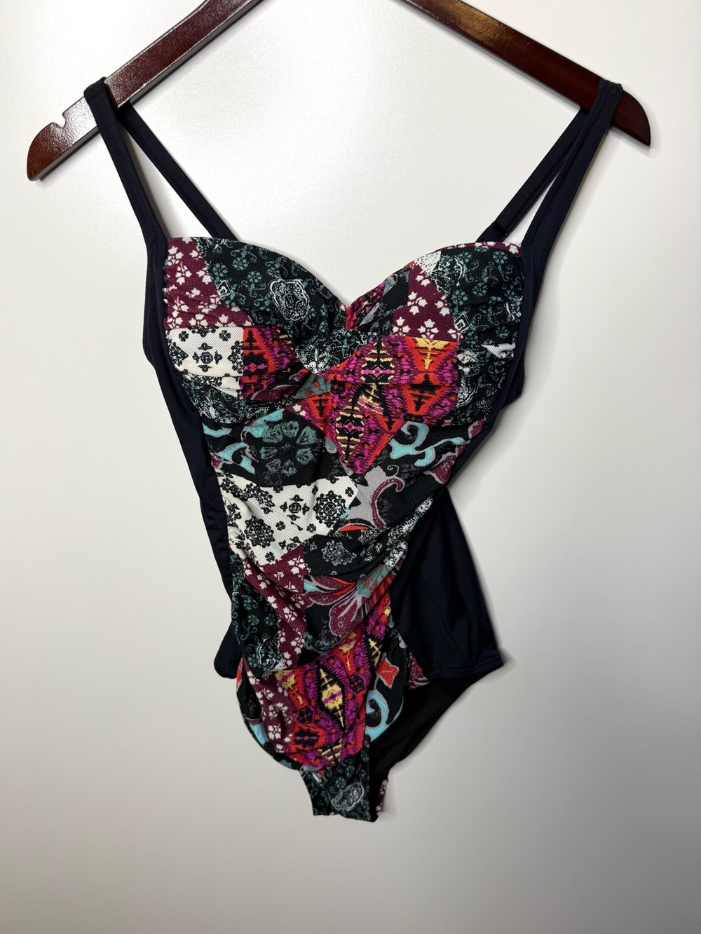 Romenza Targo Bathing Suit  with Multicolor Patchwork